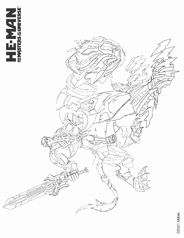 MOTU Colouring Sheet 4